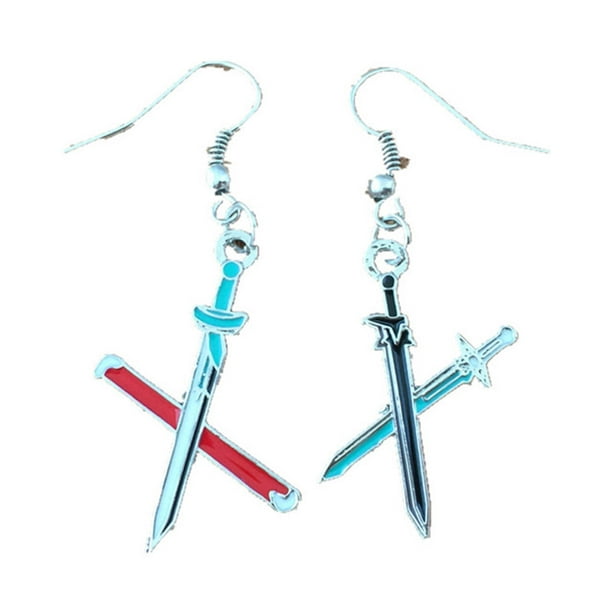 Superheroes Dangle Earrings Sword Art Online Logo In Gift Box By Superheroes Walmart Com Walmart Com