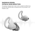 thumbnail image 4 of Xingzhi Bouchons d'Oreilles en Silicone Isolation Phonique Protection des Oreilles Premium Gris 2layer, 4 of 8