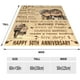thumbnail image 4 of LHSHID Best 50th Wedding Anniversary Blanket Gifts for Couple Parents Ideas 30x40in, 4 of 6