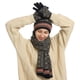thumbnail image 4 of Conjunto de 3 piezas de bufanda de punto de invierno, gorro de lana cálido, bufanda y guantes cálidos, 4 of 6