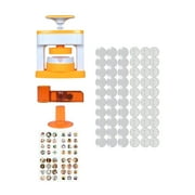 Button Maker Machine,55mm Button Maker Machine for Creative DIY,DIY Badge Brooch Pin Making Machine Birthday,Pin Button Maker Press Machine Button Parts,Blank Button Pins Badge with 48 Set