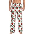 thumbnail image 2 of Goofa Strawberry Printed Soft Pajama Pants for Men, Wide Leg Comfy Casual Lounge Yoga Pants-Small, 2 of 9