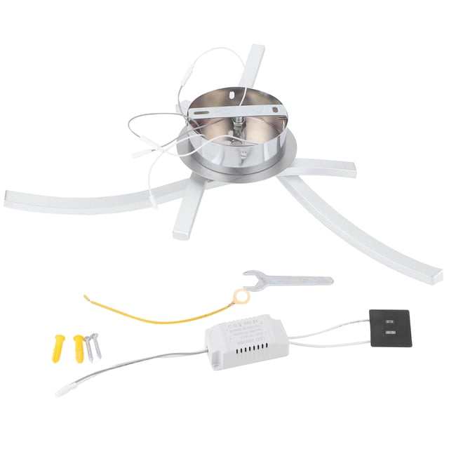 Lámpara de techo LED con diseño nórdico moderno de tira ondulada, lámpara para sala de estar, dormitorio, luz blanca, CA 85-265 V