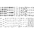 thumbnail image 2 of Tatuaje Dedo Pegatinas Mariposa Temporal Impermeable 10PCS, 2 of 9