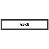 45x8 Frame Black Real Wood Picture Frame Width 1.25 Inches | Interior Frame Depth 0.5 Inches |