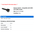 thumbnail image 2 of Dimmer Switch - Compatible with 2008 - 2016 GMC Acadia 2009 2010 2011 2012 2013 2014 2015, 2 of 2