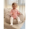 thumbnail image 6 of RUINIXCW Nebworn Baby Girl Boy Spring Fall Winter Clothes Infant Baby Striped Bubble Romper Long Sleeve Peter Pan Doll Collar Bodysuit Bodysuit Playsuit, 6 of 9
