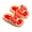Red, variant on NOKIO Girls Slides Sandals Non-Slip Open Toe with Thick Cushioned Sole, Cartoon Shower Slippers for Indoor/Outdoor Use - Ultra Comfortable Beach & Pool Footwear