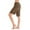 #129 Brown, variant on Womens Pajama Shorts Lightweight Gradient Elastic Waistband with Drawstring Pockets Knee Length Breathable Bermuda Long Shorts Stylish Casual Lounge Pj Bottoms Yellow L