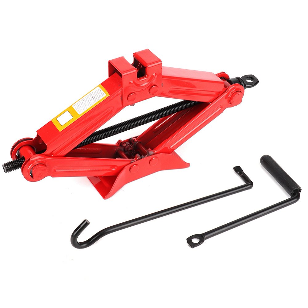 Tebru Car Automotive Scissor Jack Stainless Steel Chromed Emergency