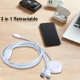 thumbnail image 2 of USB Charger Cord with Type C Micro USB Port & Magnetic Charging Dock, 2 of 5