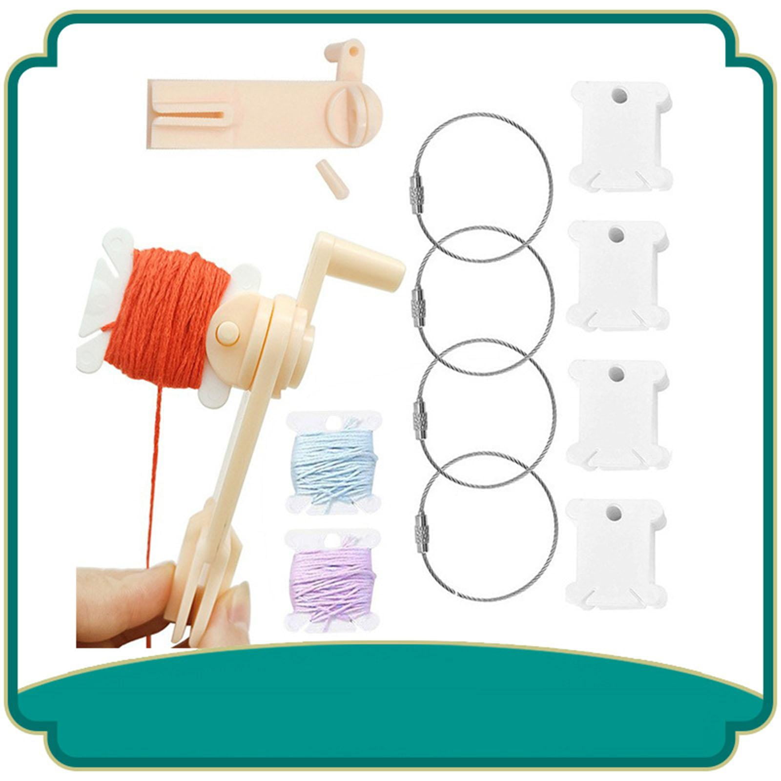 120 Pieces Floss Bobbins with Bobbin Winder Floss Thread Organizer