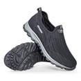 thumbnail image 5 of Yindaity Mens Slip on Shoes Wide Width Mesh Mens Walking Shoes Wide Lightweight Mens Slip on Sneakers Dark Gray,11, 5 of 8