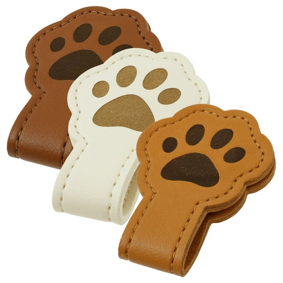 3 Pcs Magnetic Bookmark PU Leather Magnet Bookmark Clip Decorative Magnetic Book Marker for Men Women Teacher Student Book Lover