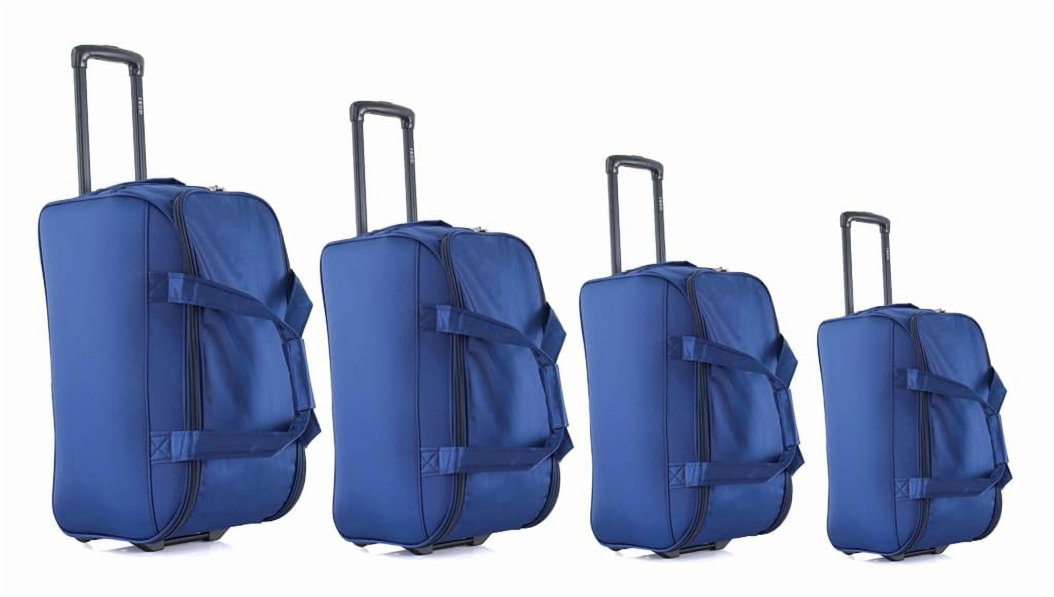 IZOD Carol Lightweight Soft Shell Rolling Duffel Bag with Wheels and Telescopic Handle – Travel-Ready Luggage Duffel