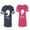 Men Navy / Women Pink, variant on Tiger King Queen Matching Couple Cotton Jerseys (Men Navy / Women Black) (Men S / Women S)