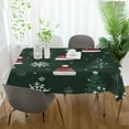 thumbnail image 3 of Yayeee Tablecloths 54" x 72" Rectangle Wrinkle Resistant Party Table Cover, Green Christmas Hats, 3 of 8