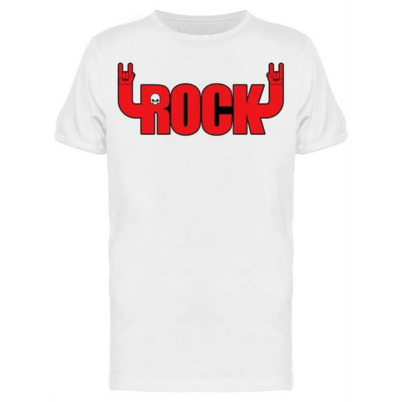 Hand Sign Rock T-Shirt Men -Image by Shutterstock, Male Large