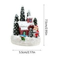 thumbnail image 2 of casas de navidad en oferta Christmas Village House with Colorful Lights, Lighting Up Christmas Resin House Battery Operated Christmas Scene Village Houses Christmas Decorations, 2 of 5