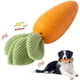 thumbnail image 1 of Juguete masticable para perros HEYKEY Carrot Squeaky, goma indestructible, 1 of 18
