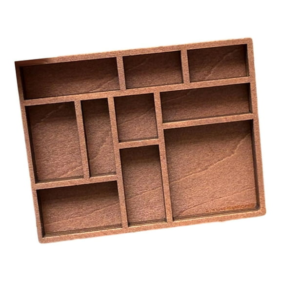 guohui Miniature Trinket Shelf Home Decoration Thick Organizer Jewelry Display Tray Style A