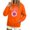 #196-Orange, variant on Craaazy Breast Cancer Awareness Hoodies for Women Long Sleeve Tops, Pink Ribbon Butterfly Sunflower Printed Pullover Sweatshirt with Front Pocket for Fall Winter Daily Wear