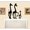 Black, variant on Giraffes Three Wall Decal ~ Children or Other 25" x 30" (Gray)