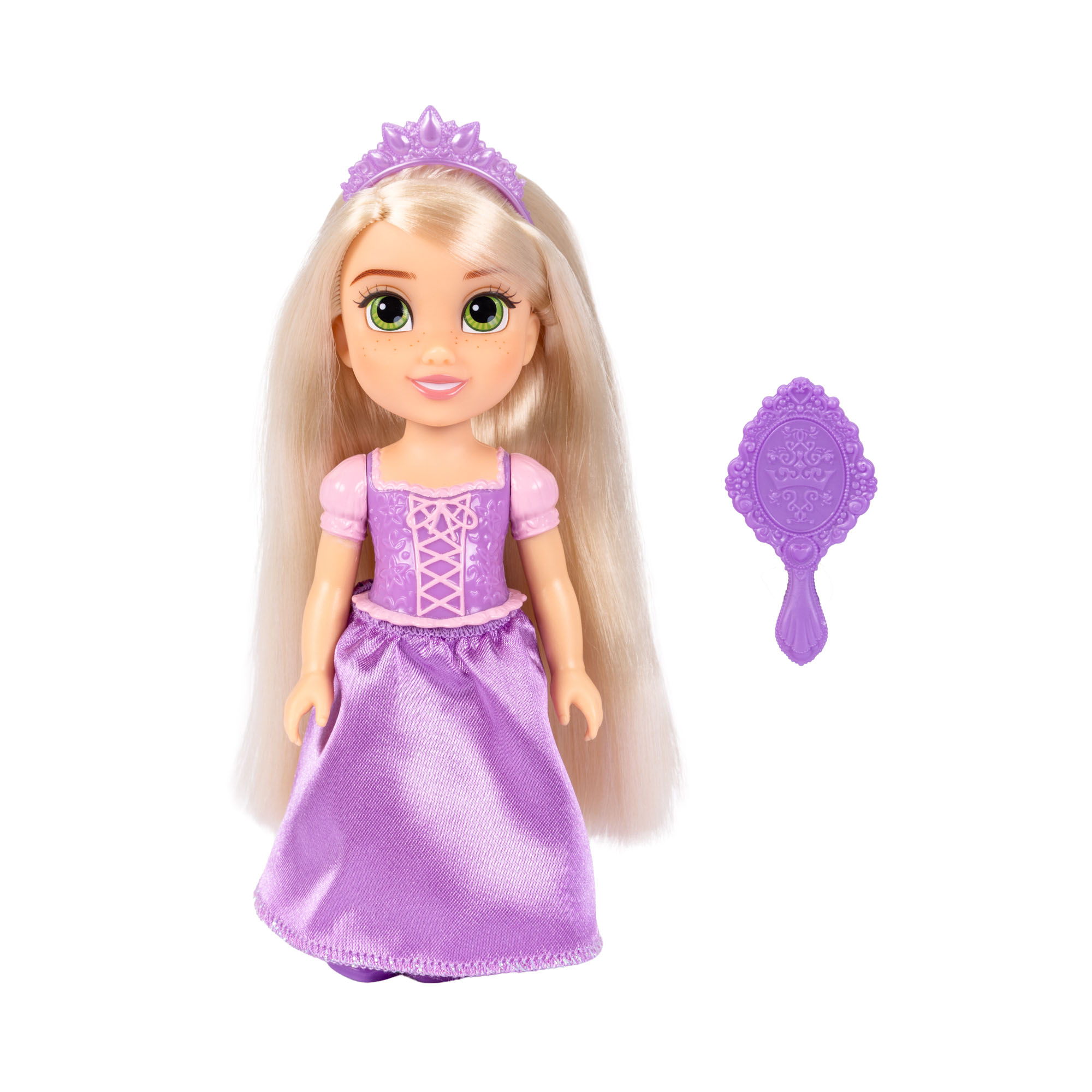 Disney Princess Petite Rapunzel Doll with Molded Bodice and Brush