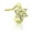 Gold, variant on Ion plated surgical steel nose ring Crowler Flower Gem flower design