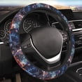 thumbnail image 4 of Kdxio Astronaut In Cosmic Garden Print Elastic Stretch Steering Wheel Cover,Auto Steering Wheel Cover,15 Inch Anti-Slip,Warm in Winter and Cool in Summer,Fit Suvs,Vans Cars,Trucks, 4 of 5