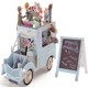 thumbnail image 1 of Tarjeta de felicitación emergente 3D TUNC Tarjetas de coche flores navideñas hechas a mano, 1 of 5