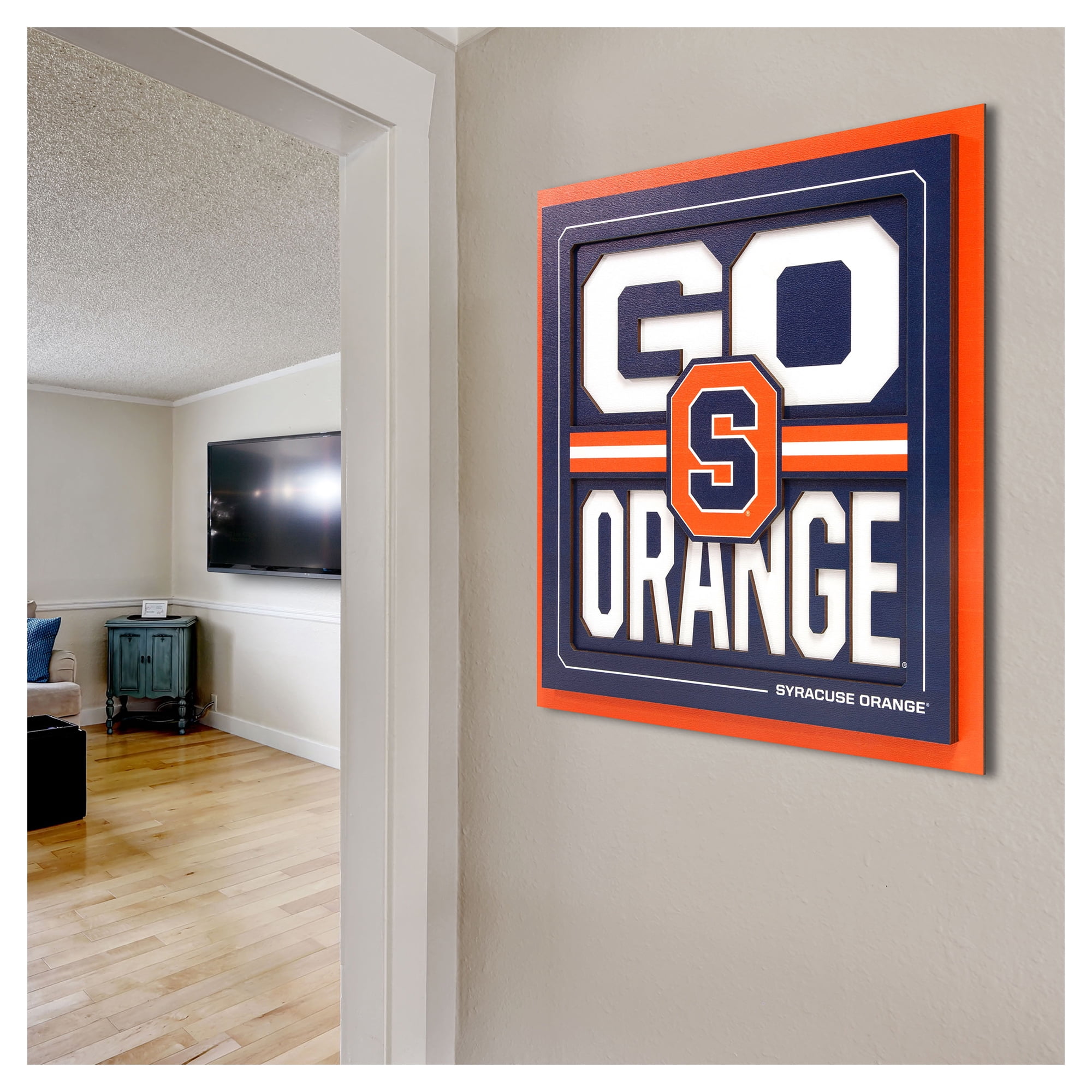 IDNA Syracuse Orange 12" x 12" Slogan Series 3D Wall Art