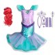 thumbnail image 1 of Disney Kids Dress For Girls Cosplay Little Mermaid Ariel Princess Costume Children Carnival Birthday Party Clothes Mermaid Dress2-3T Gao Jinjia LED, 1 of 2