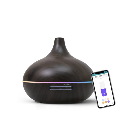 Meross Smart WiFi Essential Oil Diffuser Works with Apple HomeKit & Alexa, Ultrasonic Aromatherapy Diffuser & Mist Humidifier with Voice & APP Remote Control, Schedule & Ti