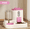 pink, variant on 2in 1 Cat Food Dispenser Water and Food Integrated Fully Automatic Cat Food Feeding and Water Dispenser Cute Water Dispenser
