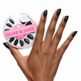 thumbnail image 5 of Olive & June Instant Mani Medium Oval Press-on Nails, Glossy Tip Black French, 42 Pieces, 5 of 8