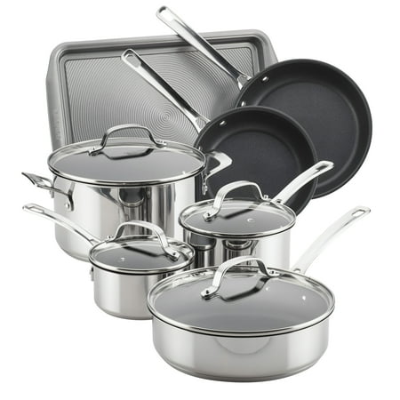Circulon Chefs Pan - Circulon Genesis Stainless Steel Nonstick 11-Piece Cookware Set