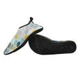 thumbnail image 4 of Geometric Hexagon Blue Grey Yellow Print Pattern Water Shoes Beach Slip-on Shoes for Men Women Swim Pool Yoga Surfing Sneakers Quick-Dry Sports Barefoot Shoes, 4 of 5