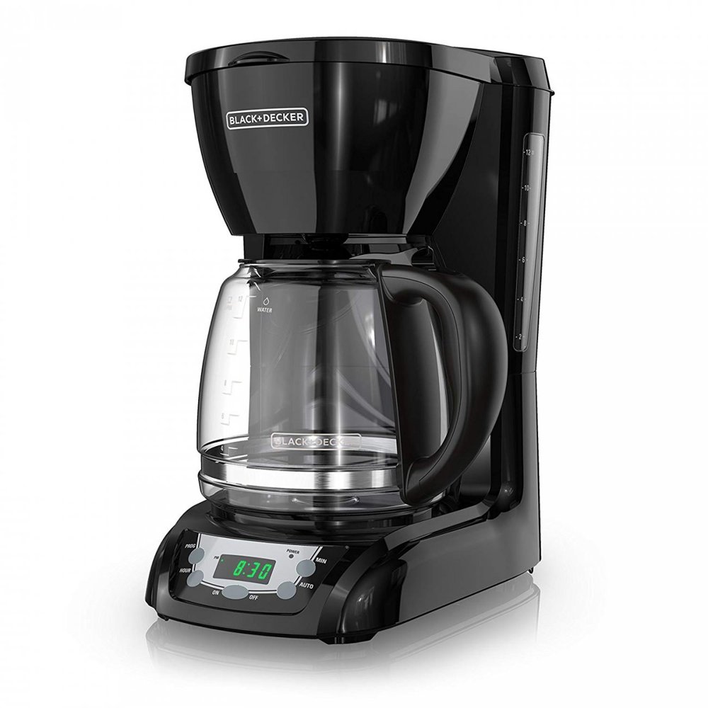 Quick Touch Coffee Maker Programmable, 12 Cup Auto Brew Coffee Machine
