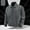 Grey, variant on Styesk Jackets for Men Men Solid Zipper Pocket Turndown Collar Outdoors Sports Top Coat Jacket