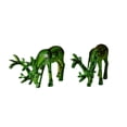 thumbnail image 2 of European-style Imitation Metal Deer Statue Set of 2 – Antique Finish Desktop Sculpture for Entryway Porch Garden Shelf Decor, 2 of 7
