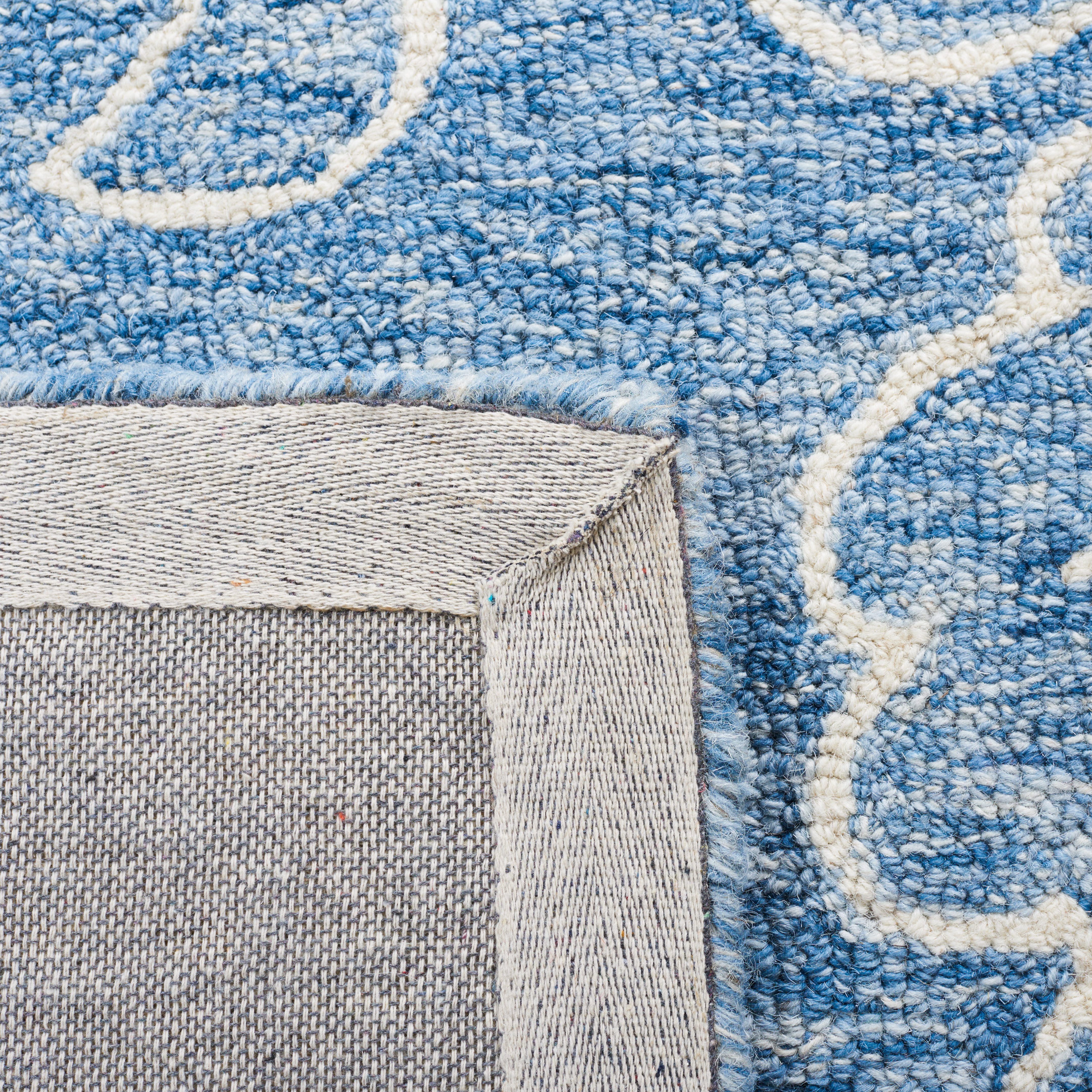 Safavieh Jardin Clara Floral Wool Runner Rug, Blue/Ivory, 2'3" x 9'