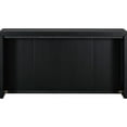 thumbnail image 3 of Elegant Wood Veneer Console Table For Foyer - 31.87in Tall Sophisticated Entryway With Unique Design Black Color, 3 of 5