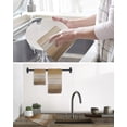 thumbnail image 5 of Brown Beige Kitchen Dish Towels for Drying Dishes Set of 2, Farmhouse Vintage Gradient Wooden Grain Waffle Weave Microfiber Hand Tea Bathroom Towels Quick Dry & Absorbent Towel 15.7x23.6, 5 of 7