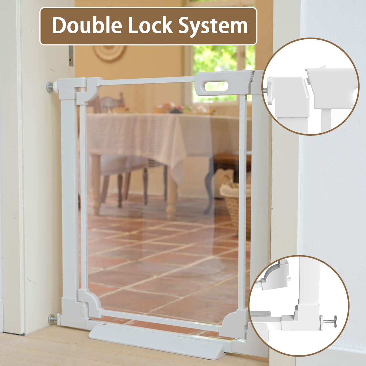 Fairy Baby Clear Acrylic Safety Gate 29-38 Inch photo 6