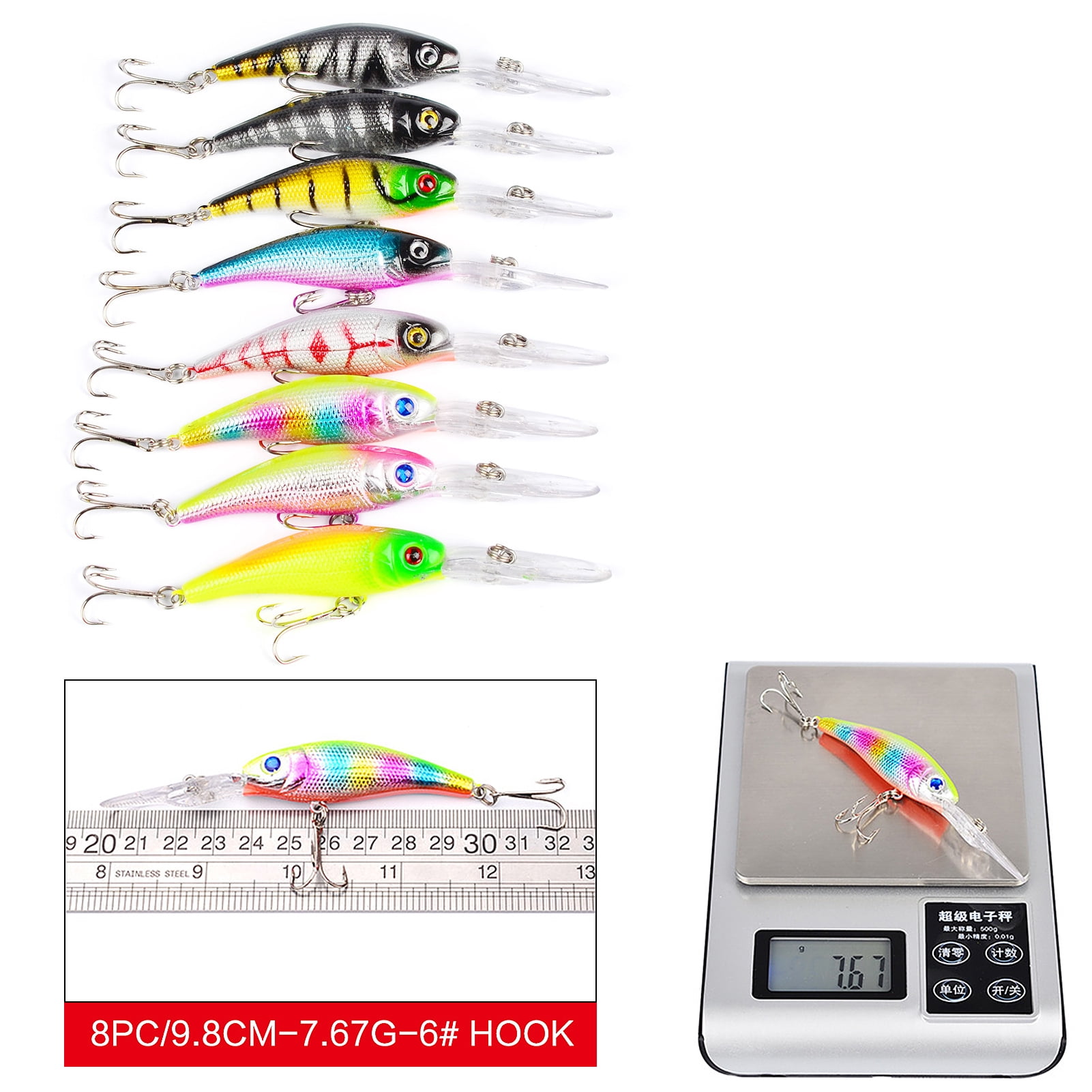 Cranbait Fishing Lures Set Artificial Hard Bait Bionic Fishing Lure Minnow Bait Swimbait Crankbait Lures