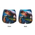 thumbnail image 3 of Balery Ice Blue Ocean Sea Turtle Pantalones cortos deportivos para mujer con forro y dos bolsillos, elásticos, para entrenamiento, gimnasio, yoga-XX-Large, 3 of 7