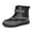 Gray, variant on Fadezar Kids Snow Boots Boys Girls Lightweight Winter Boots Warm Barefoot Shoes for Toddler Kid