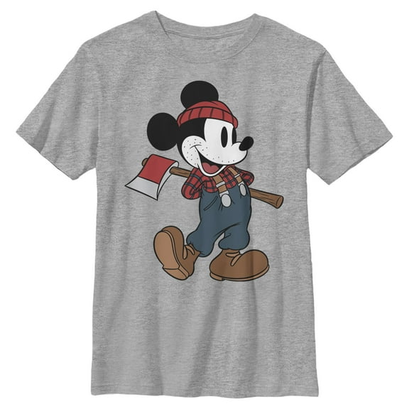 Boys Mickey & Friends Retro Lumberjack T Shirt