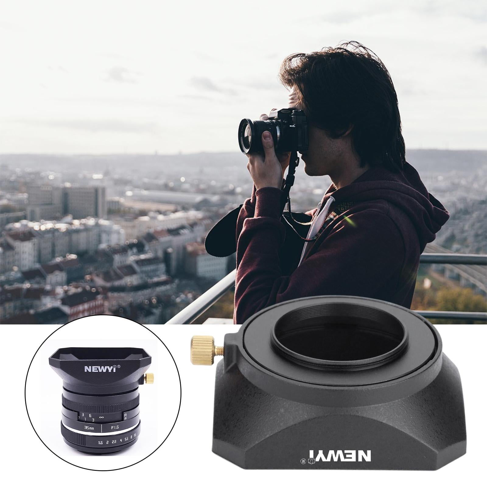Pare-soleil HB-40 En ABS Noir Réversible – Protection Premium Pour Objectif Nikon AF-S 24-70mm F/2.8G ED – Montage Baïonnette Solide